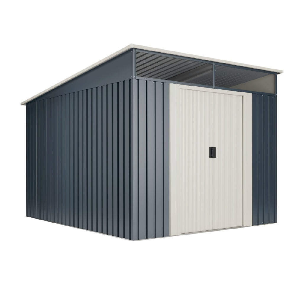Metal Storage Shed for Outdoor Use - Steel Construction - 200 x 150 x 180