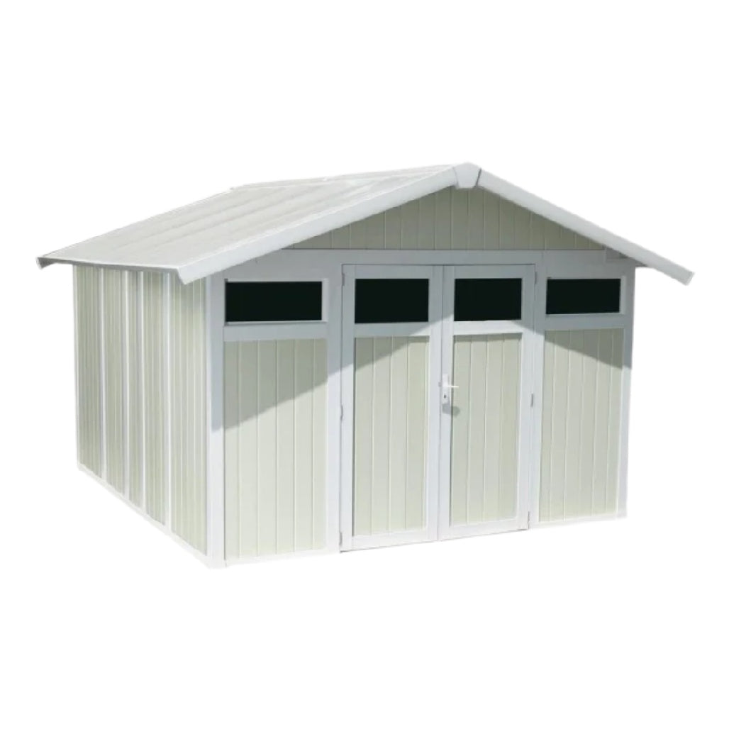 Garden Storage Shed for Outdoor Use in Galvanized Steel - 300 x 250 x 200
