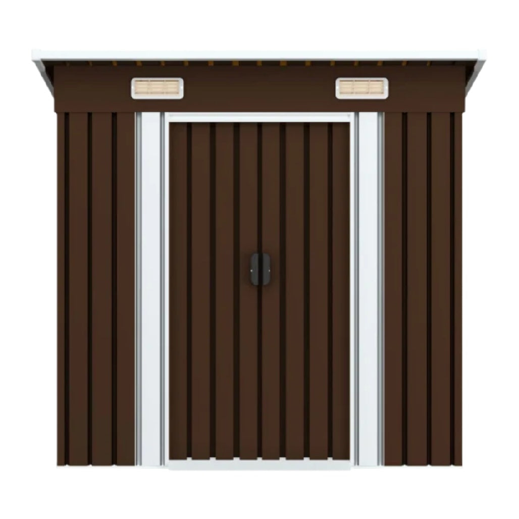 Storage shed for outdoor use in metal - 200 x 120 x 180