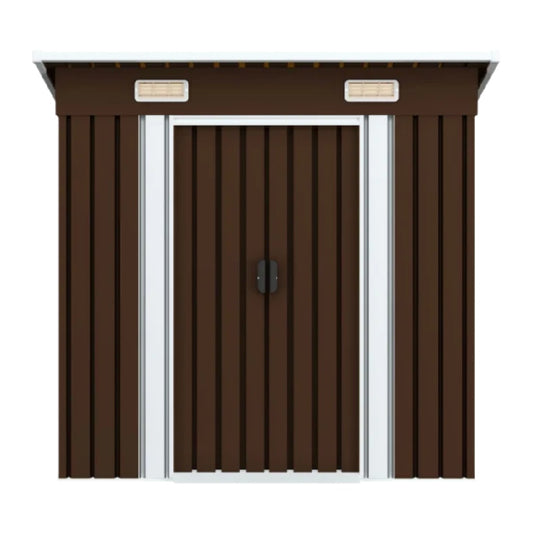 Storage shed for outdoor use in metal - 200 x 120 x 180