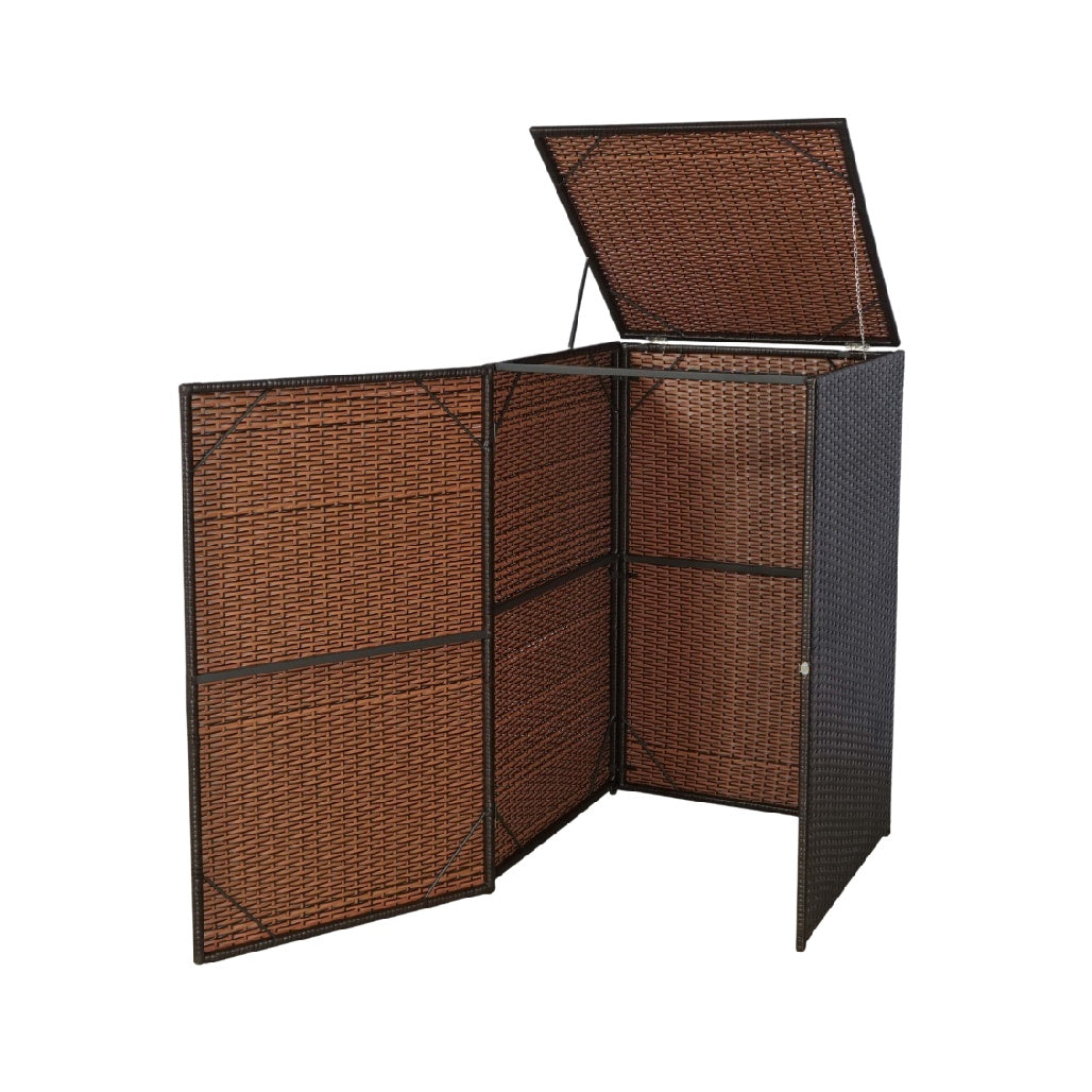 Storage Cabinet for Outdoor Use in Woven Material - 90 x 40 x 100
