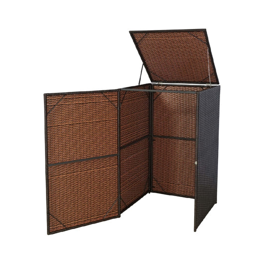Storage Cabinet for Outdoor Use in Woven Material - 90 x 40 x 100